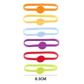 6Pcs/set Silicone Wine Glass Drink Marker for Drinks Cups Beverage Glasses Wine Glass Labels Tag Signs