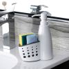 2 In 1 Soap Dispenser Storage Box Liquid Detergent Bottle Sponge Drainboard Soap Holder For Bathroom Kitchen