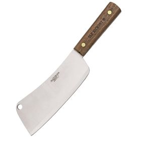 Ontario Cleaver Knife 7.0 in Blade Hardwood Handle