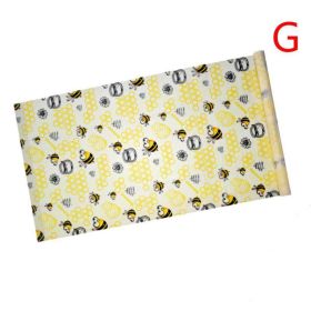 3pcs/set Reusable Waste Food Wrap Beeswax Wrap Sustainable Free Beeswax Food Storage Cloth Eco Frien (size: G)