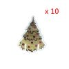 10PCS New Christmas Decorations Wine Glass Hats Card Champagne Red Wine Christmas Hat Card Decoration Party Holiday Decorations