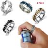 Ring Bottle Opener Stainless Steel Chain Rotation Ring Beer Bottle Opener