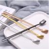 1PC/5PCStainless Steel Long Handle Stainless Steel Tea Spoon Coffee Ice Cream Spoon