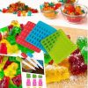 Cake Tools Mold 1 Set 50 Cavity Silicone Gummy Bear Chocolate Candy Maker Ice Tray Jelly Moulds